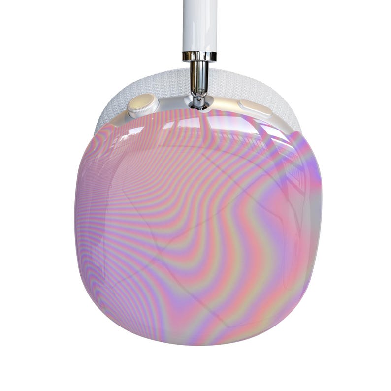 Trippy Glitch Print AirPods Max Case | Snap On Air Pods Max Cover | Protective Case For AirPods Max Headphones With Aesthetic Design