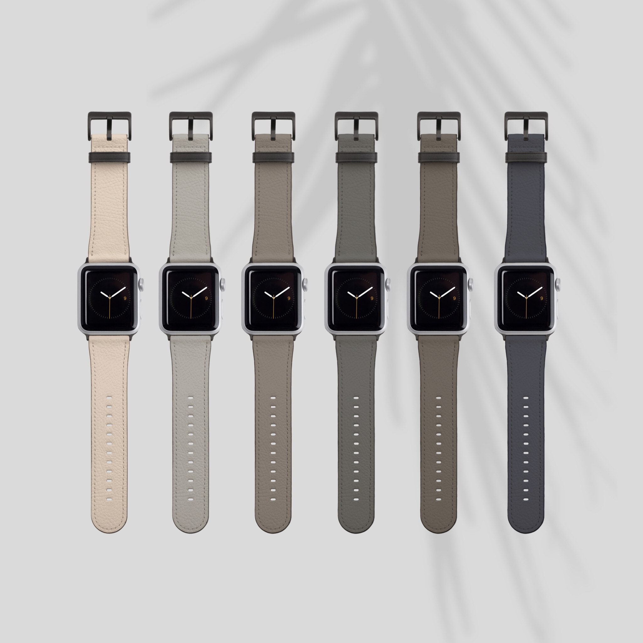 Solid Neutral Shades Apple Watch for Series 7 8 - Etsy