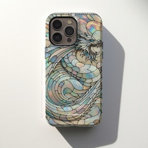 Year of the Dragon Stained Glass Illusion Print Tough Phone Case For iPhone 15 14 13 12 7 8 SE 2022 Galaxy S24 Google Pixel 7 Pro Bild 8