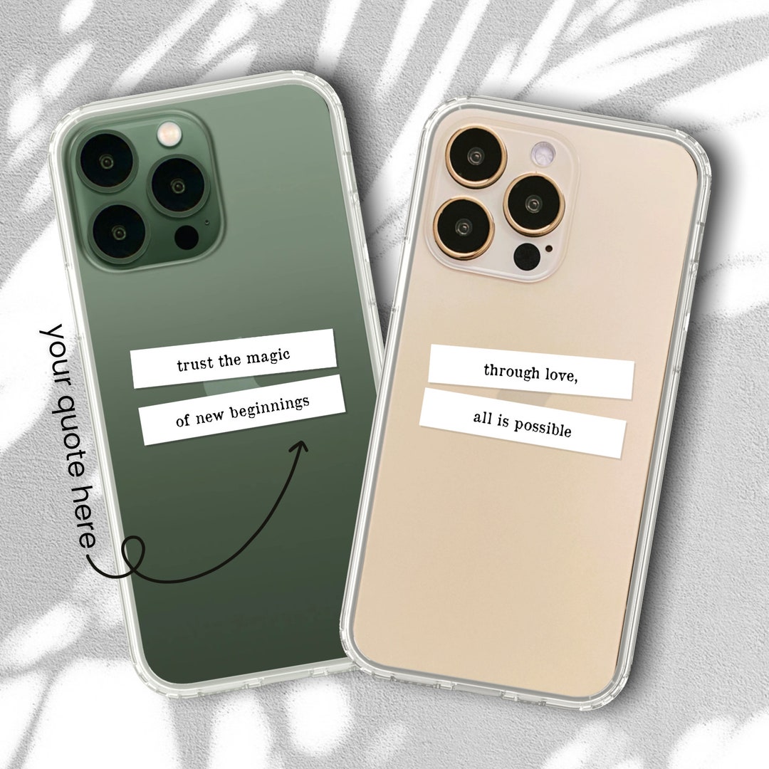 Custom Block Quote Phone Case for iPhone 16 15 14 13 Pro Max