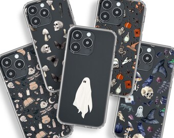 Spooky Halloween Phone Cases For iPhone 17 16 15 14 13 12 11 7 8 SE Galaxy S26 S25 MagSafe Phone Case