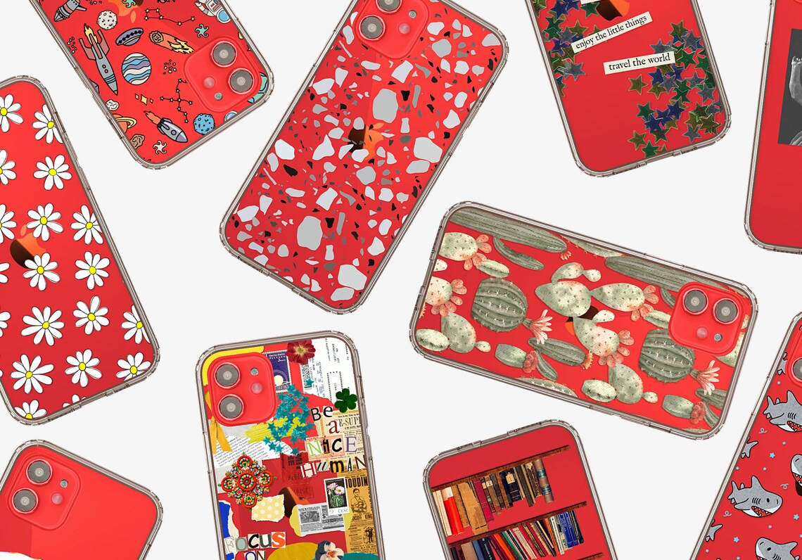 Best Phone Cases for New Red Iphone 12 and Iphone 12 Mini Etsy