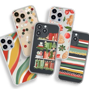 Best Christmas Phone Cases For Apple iPhone & Samsung Galaxy Clear Cases With Cute Aesthetic Winter Designs By The Urban Flair