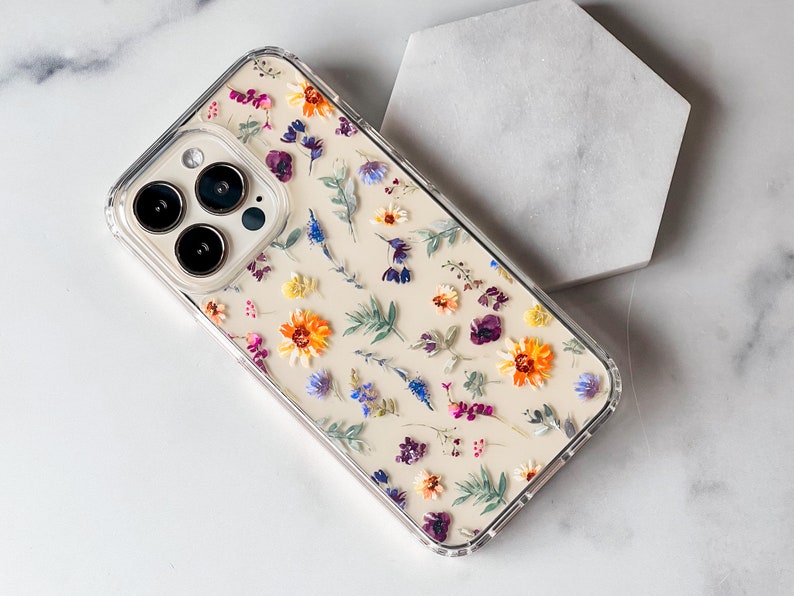 Aesthetic Sunflowers & Wild Flower Phone Case For iPhone 15 14 13 Pro Max 12 Mini 11 XR 7 8 SE 2022 Galaxy S24 Watercolor Spring Floral afbeelding 9