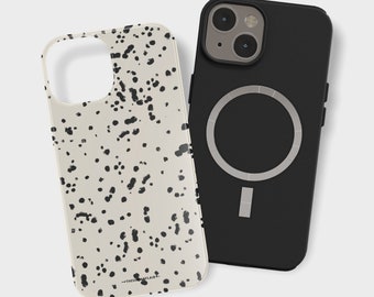 Minimal Dalmatian Spots MagSafe Phone Case For iPhone 17 16 15 14 13 Galaxy S26