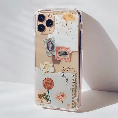 Vintage Aesthetic Scraps Phone Case For Iphone 12 Mini Xr 7 8 Etsy