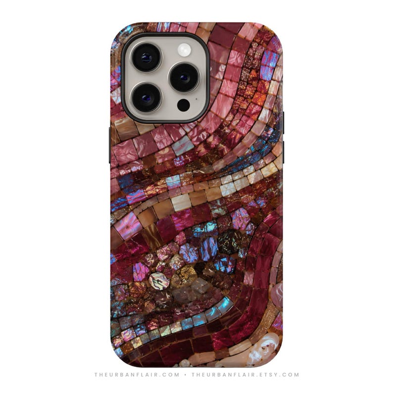 Garnet Stained Glass Print Tough Phone Case - Cover For iPhone 18 Pro Max Duo 17 Air 16e 15 14 13 12, Galaxy S26 Ultra & Pixel 11 10 9 8 image 10