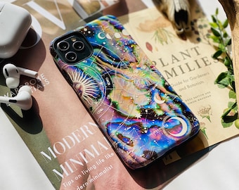 Zodiac Abalone Paua Design Phone Case For iPhone 17 16 15 14 13 7 8 SE Galaxy S26 S25 Google Pixel 10 9
