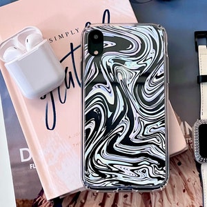 Minimal Pastel Marble Effect Clear Case For iPhone 15 14 13 Pro Max 12 Mini 11 7 8 SE 2022 XR Galaxy S24 Cover With Design- On Sale!
