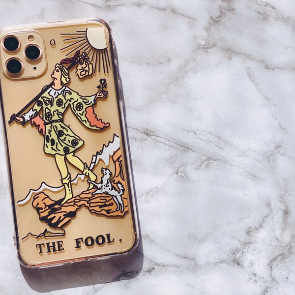 The Fool Tarot Card Phone Case For iPhone 15 14 13 Pro Max 12 Mini 7 8 SE 2022 iPhone X XR Cover The Urban Flair- On Sale!