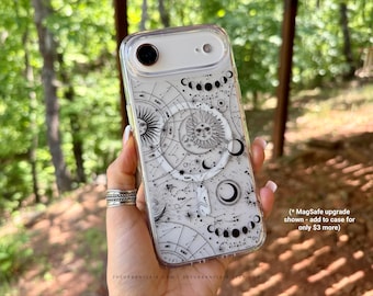 Mystic Zodiac Phone Case - For iPhone 17 16e 15 14 Plus 13 Pro Max Mini 7 8 SE 2022 & Galaxy Cover - Clear Case - MagSafe Option Available