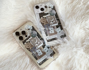 Ethereal Definition Space Scraps Collage Case For iPhone 17 16 15 14 13 7 8 SE S26 Aesthetic Mystic Moodboard MagSafe