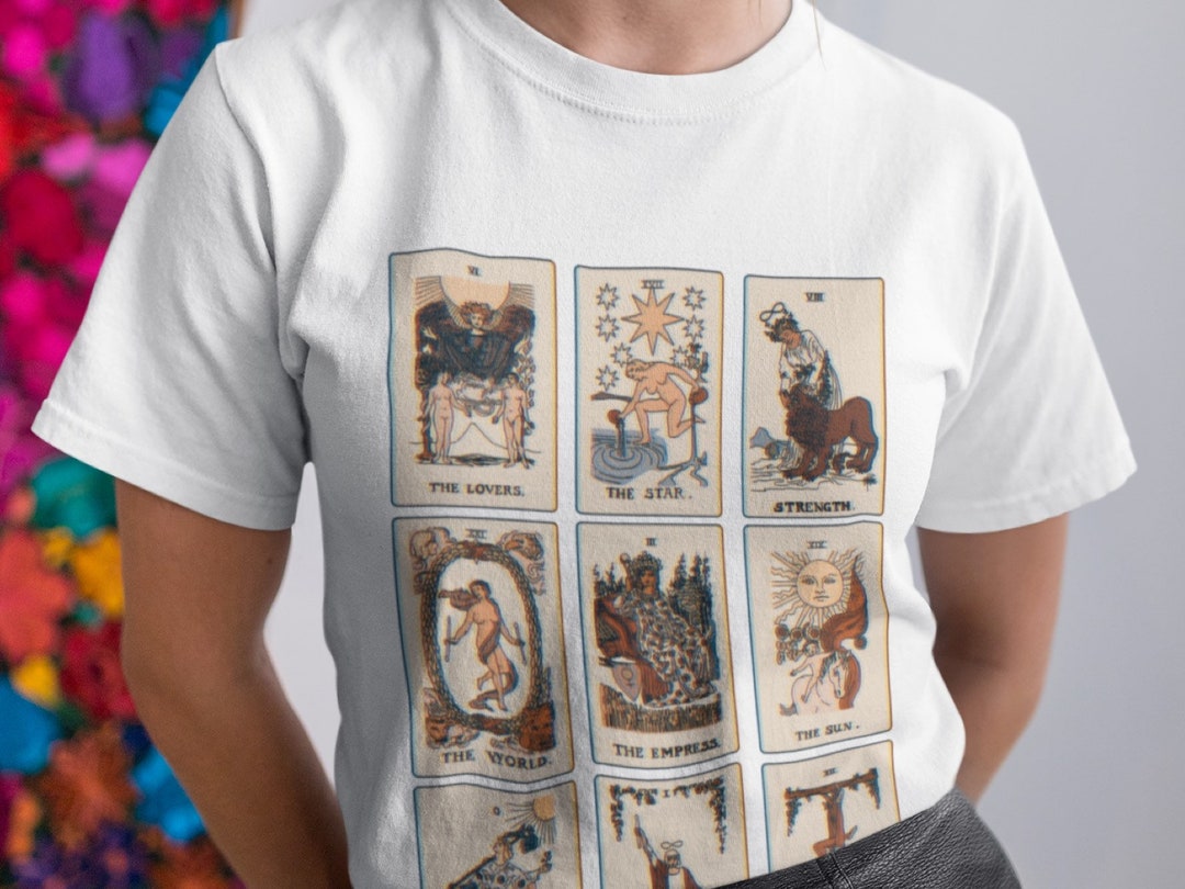 Tarot Card Tee Graphic Tshirt for Women Ladies Tee Shirt - Etsy