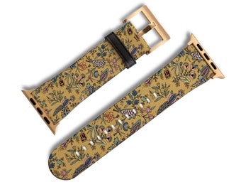 Vintage Chintz Print Apple Watch Band For Apple Watch Straps 38mm 41mm 40mm 42mm 44mm 45mm 46mm 49mm Series 3 4 5 6 7 8 9 10 11 SE Ultra