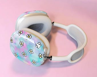 Funda para AirPods Max 2 con diseño de margaritas tie-dye / Funda protectora para AirPods Max / Funda protectora para los nuevos auriculares AirPods Max 2 con un diseño estético