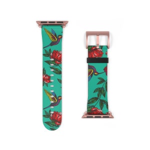 Hummingbird Apple Watch Band For Series 3 4 5 6 7 8 9 10 SE Ultra 38mm 40mm 41mm 42mm 44mm 45mm 46mm 49mm Cute Apple Watch Straps