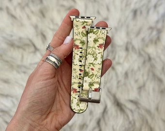 Dainty Floral Apple Watch Band For Series 1-12 SE Ultra 38mm 40mm 41mm 42mm 44mm 45mm 46mm 49mm Apple Watch Straps