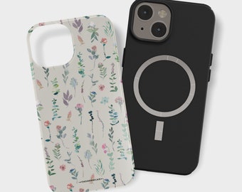Watercolor Eucalyptus Flowers MagSafe Phone Case For iPhone 17 16 15 14 13 Galaxy S26