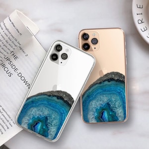 Agate Geode Print Phone Case For iPhone 17 16 15 14 13 7 8 SE Galaxy S26 S25
