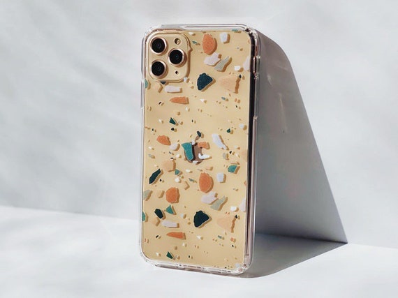 Terrazzo Phone Case Clear Case For Iphone 12 Mini 11 Pro Xs Etsy