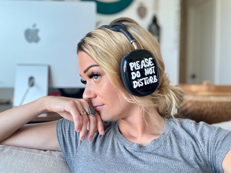 Please Do Not Disturb AirPods Max Case | Snap On Air Pods Max Cover | Protective Case For New AirPods Max Headphones With Funny ADHD Design