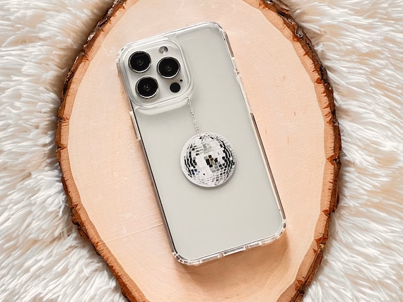 Minimal Hanging Disco Ball Print Phone Case for iPhone 15 14 13