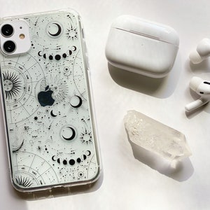 Mystic Zodiac iPhone 15 14 Plus 13 Pro Max 12 Mini 11 7 8 XR SE 2022 Galaxy S24 Cover Clear Horoscope Celestial- On Sale!