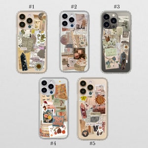 Vintage Scrap Collage Phone Cases for iPhone 15 14 13 Pro Max 12 Mini ...