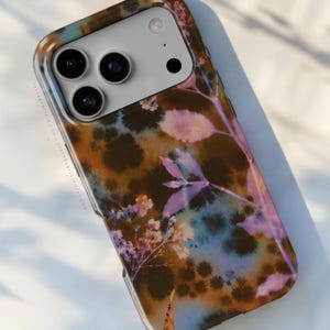 Grunge Watercolor Floral Tough Phone Case - Cover For iPhone 18 Pro Max 17 Air 16e 15 14 13 12, Galaxy S26 Ultra & Pixel 11 Pro XL 10 imagen 1