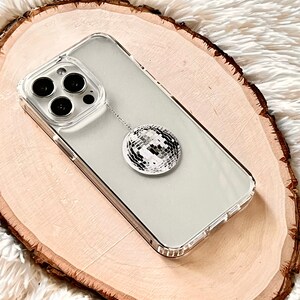 Minimal Hanging Disco Ball Print Phone Case for iPhone 17 16e 15 14 13 ...
