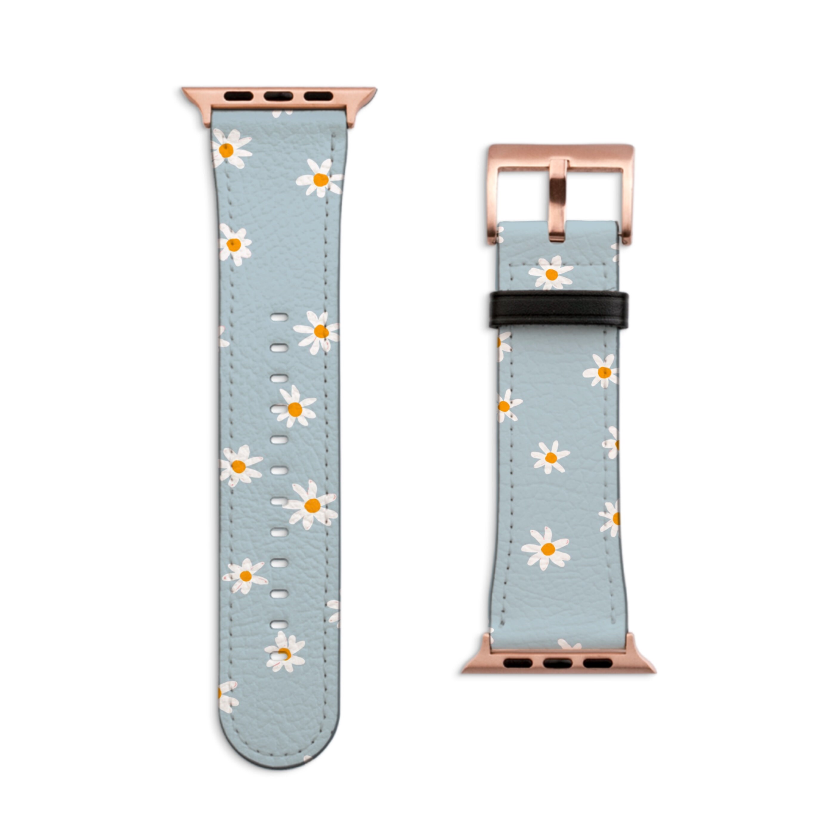 Cute Baby Blue Daisies Apple Watch Band All Series 38 40 41