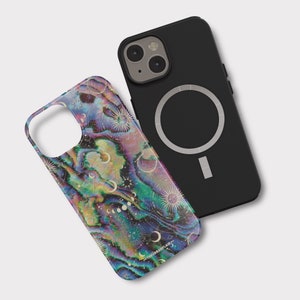 Zodiac Abalone Marble Print MagSafe Phone Case For iPhone 17 16 15 14 13