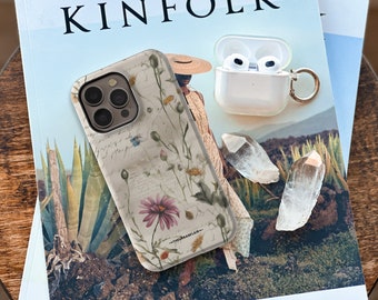 Vintage Floral Stationary MagSafe Phone Case For iPhone 17 16 15 14 13 Galaxy S26