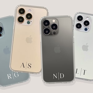 Simple Monogram Clear Phone Case | For iPhone & Samsung Galaxy | Personalizable Minimal Initial Gift For Him or Her The Urban Flair MagSafe