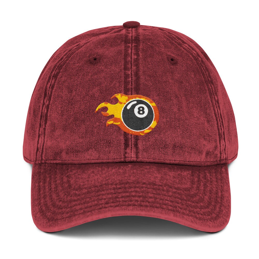 maroon ball cap