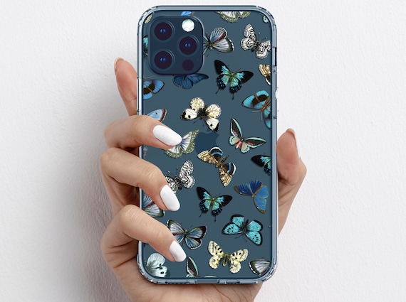 Aesthetic Blue Butterfly Case For Apple Iphone 12 Mini Xr X 7 Etsy Norway