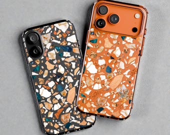 Terrazzo Phone Case For iPhone 17 16 15 14 13 7 8 SE Galaxy S26 S25