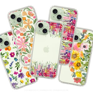 Best Phone Cases For New Green iPhone 15 and 15 Plus, Clear Cases With Designs, Aesthetic Covers For iPhone 16 14 13 12 & Galaxy S25 S24 S23
