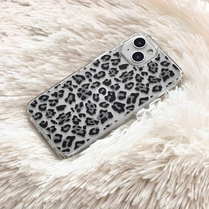 Animal Print Clear Phone Case For iPhone 15 14 13 Pro Max 12 Mini 11 XR 7 8 SE Phone Case With Cheetah Leopard Design SE 2022 Galaxy S24