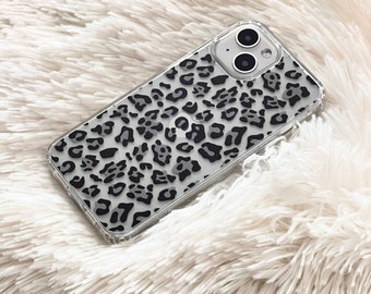 Animal Print Clear Phone Case For iPhone 17 Air 16e 15 14 13 Pro Max Mini 7 8 SE Cover With Cheetah Leopard Design Galaxy S26 S25 MagSafe