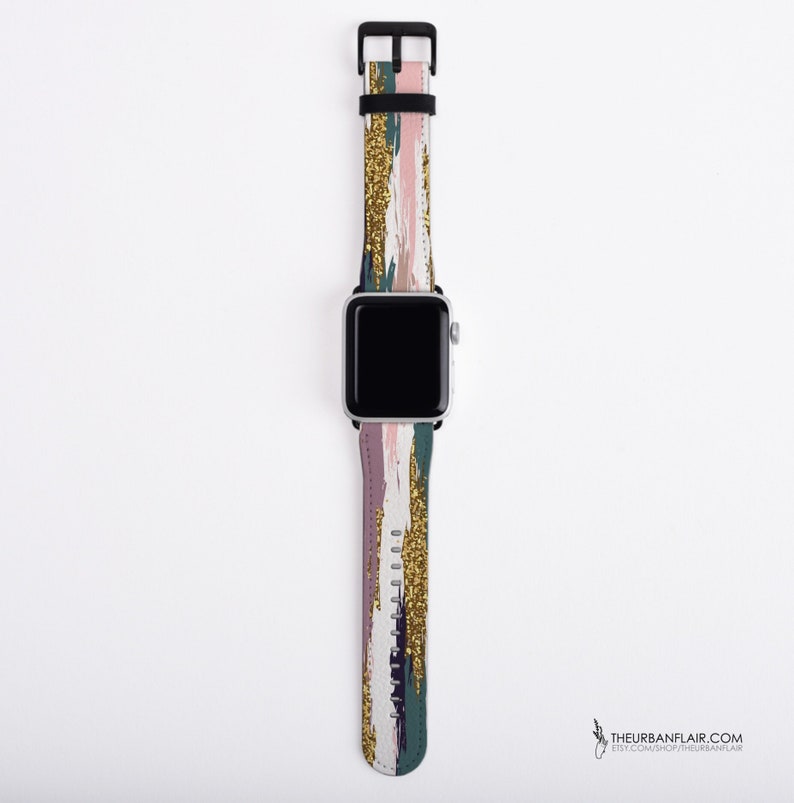 Modern Paint Strokes Apple Watch Band Series 6 7 8 SE 38mm Etsy