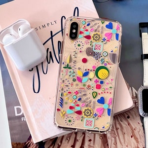 Abstract Scandinavian Phone Case For iPhone 16 15 14 13 Pro Max 12 Mini XR 7 8 SE 2022 Galaxy S25 S23 Clear MagSafe Phone Case With Design