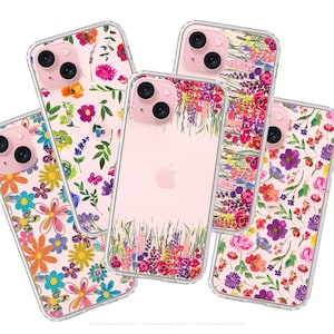 Best Phone Cases For New Pink iPhone 15 and 15 Plus, Clear Cases With Designs, Aesthetic Covers For iPhone & Galaxy Devices MagSafe Case