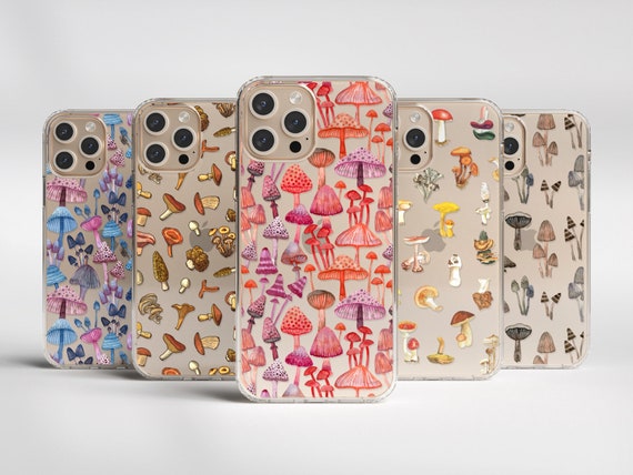 Cute Mushroom Clear Phone Cases for iPhone 17 Air 16e 15 14 13 Pro Max Mini  7 8 SE 2022 Galaxy S26 S25aesthetic Fungi Design Magsafe Case - Etsy