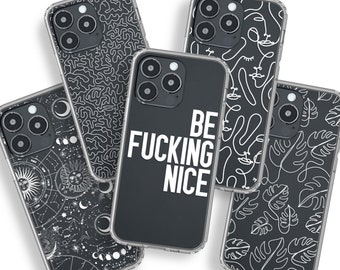 Minimal Phone Case For iPhone 17 16 15 14 13 7 8 SE Galaxy S26 S25