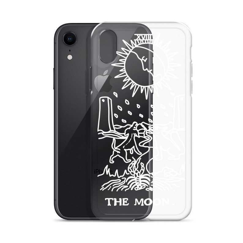 The Moon iPhone Case Clear Tarot Card iPhone Case iPhone 12 11 Pro Case iPhone XS Max Case iPhone XR Case Phone Cover iPhone 12 11 Case