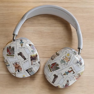 Funda para AirPods Max con diseño de tarot: funda rígida protectora mística para auriculares Apple, accesorios para AirPods Max con estética de brujas, regalo oculto