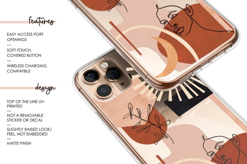 The Moon iPhone Case Clear Tarot Card iPhone Case iPhone 12 11 Pro Case iPhone XS Max Case iPhone XR Case Phone Cover iPhone 12 11 Case