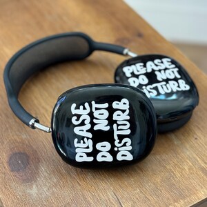 Stör ej AirPods Max-skal | Snap-on Air Pods Max-fodral | Skyddsfodral för nya AirPods Max-hörlurar med rolig ADHD-design bild 3