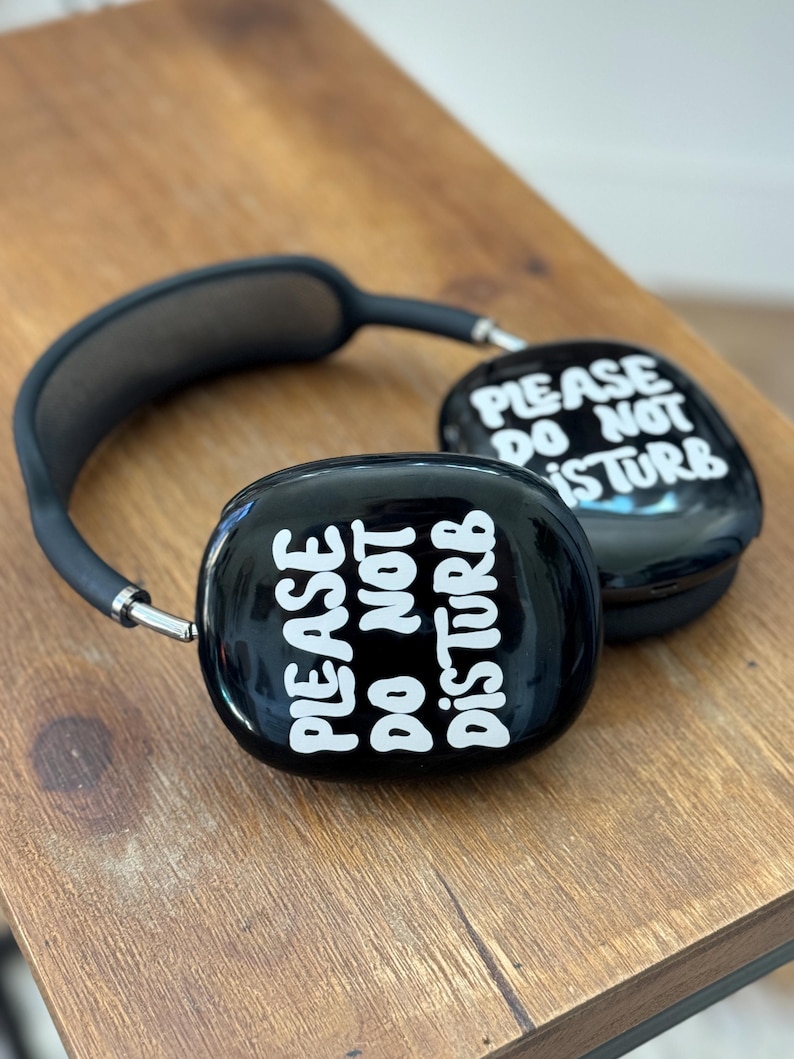 Stör ej AirPods Max-skal | Snap-on Air Pods Max-fodral | Skyddsfodral för nya AirPods Max-hörlurar med rolig ADHD-design bild 3